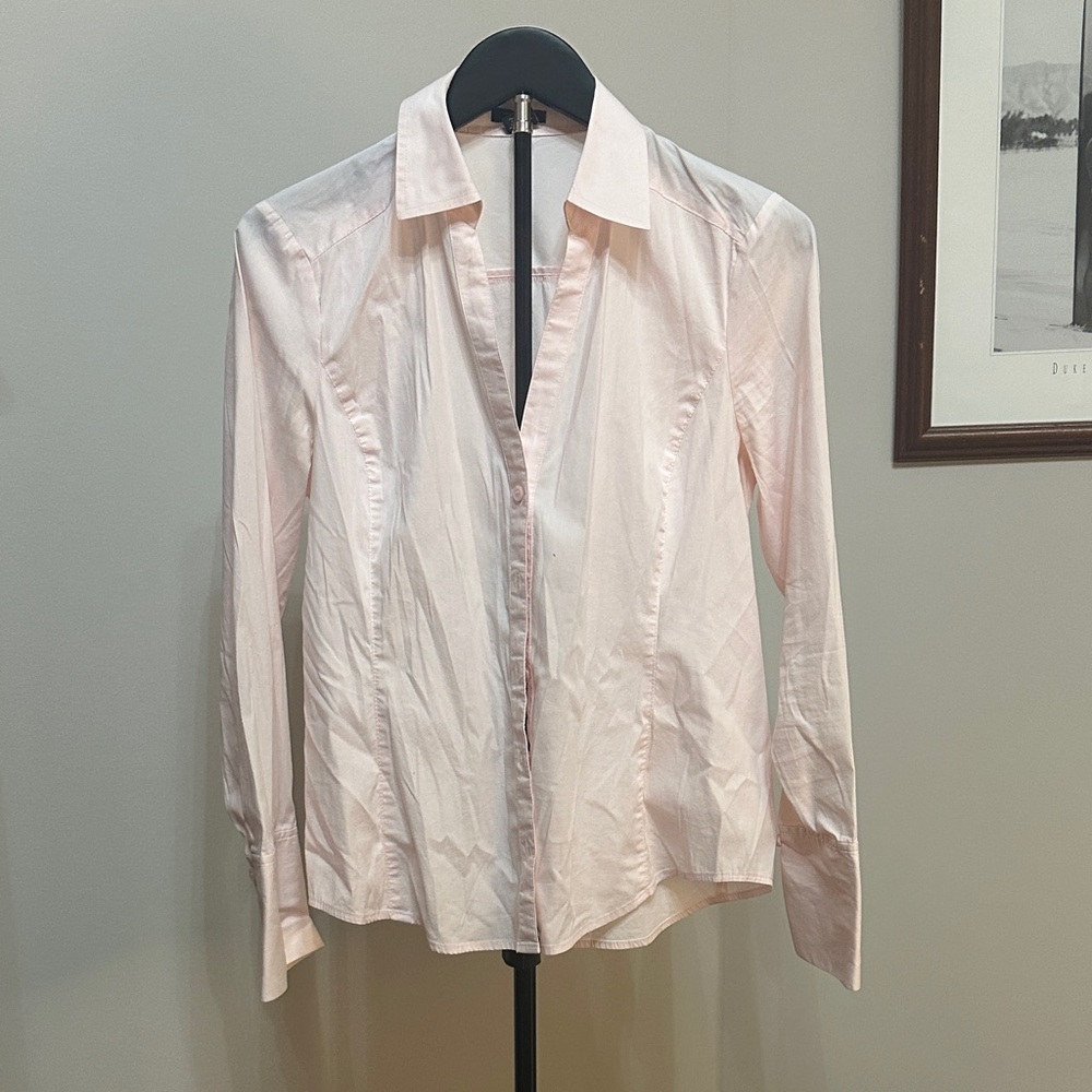 Ann Taylor Light Pink Button Down Shirt